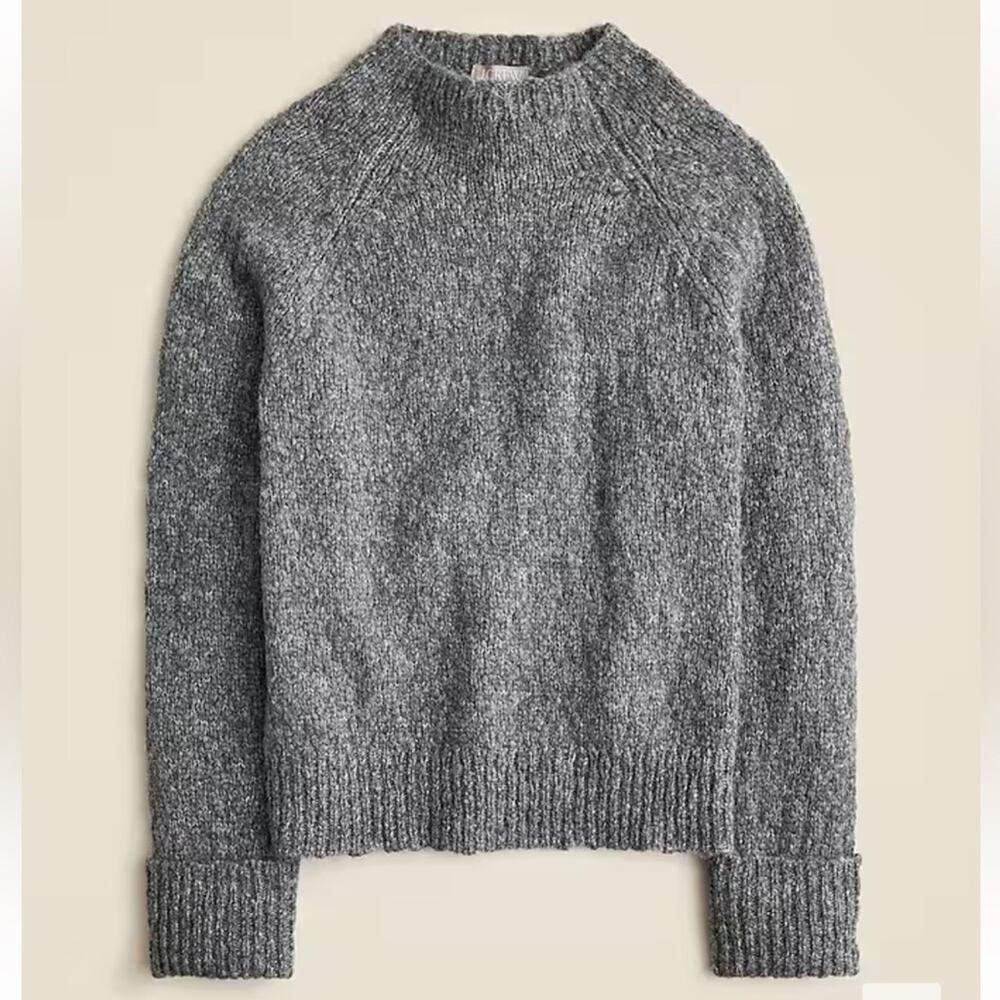 J. Crew Heather Gray Cowl-Neck Sweater